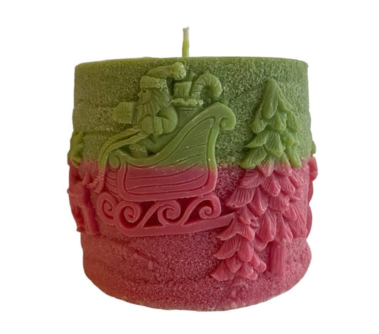 Christmas Scenery Pillar Scented Candle - AtelierCMXII