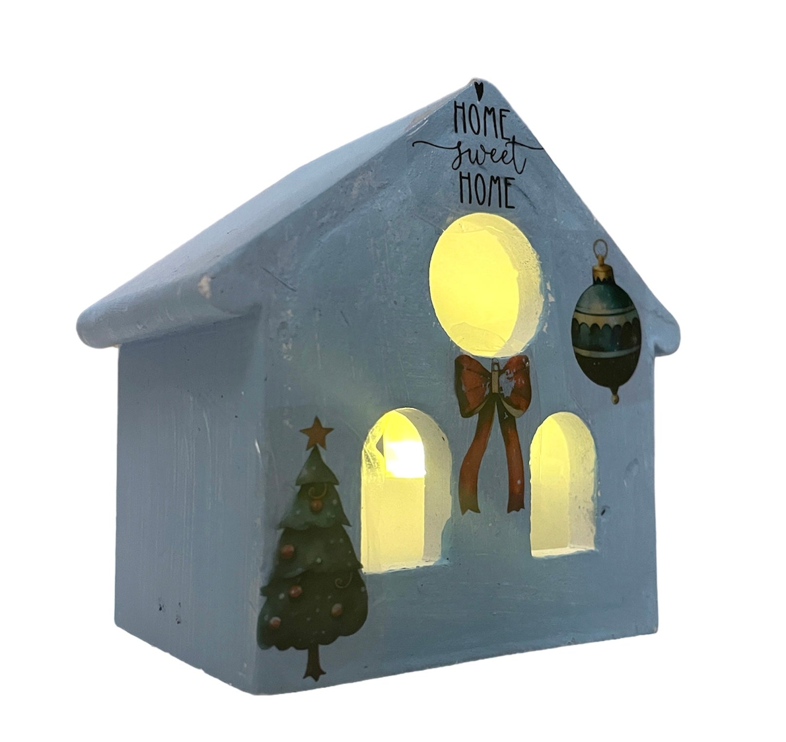 Christmas Tealight House, made of Jesmonite - AtelierCMXII