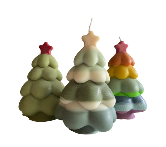 Layered Christmas Tree Candle - AtelierCMXII