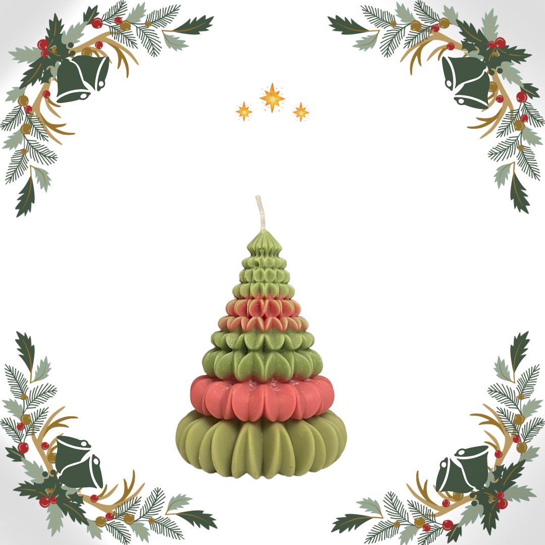 New Origami Design Christmas Tree Candle - AtelierCMXII