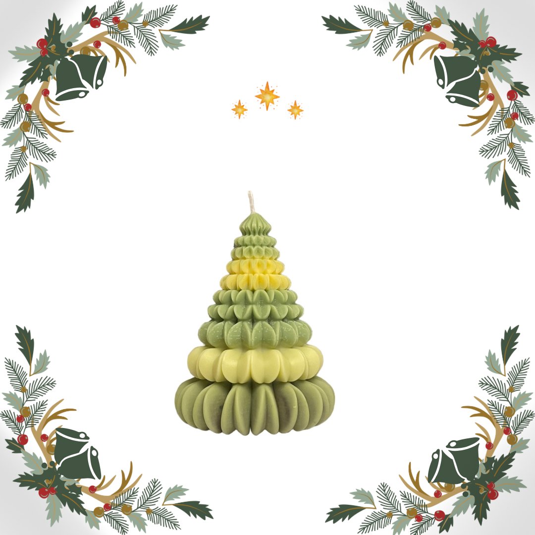 New Origami Design Christmas Tree Candle - AtelierCMXII