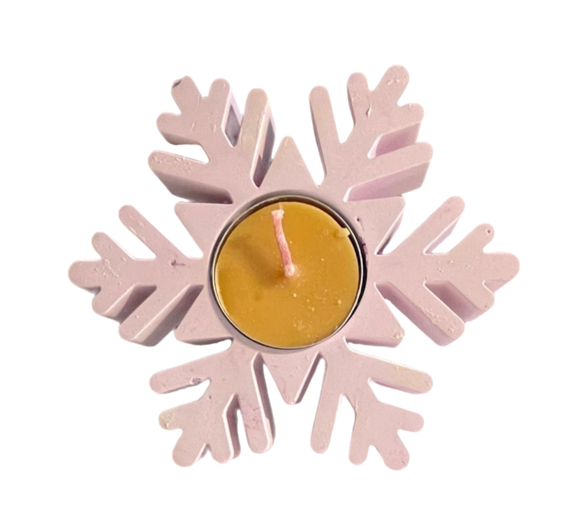 Snowflake Tealight Holder with 4 free tealights - AtelierCMXII