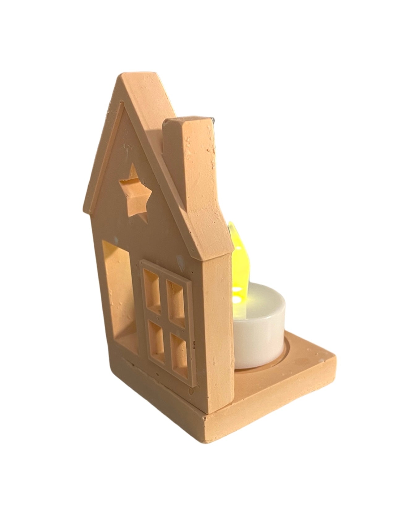 Tealight houses with Base made of Jesmonite - AtelierCMXII