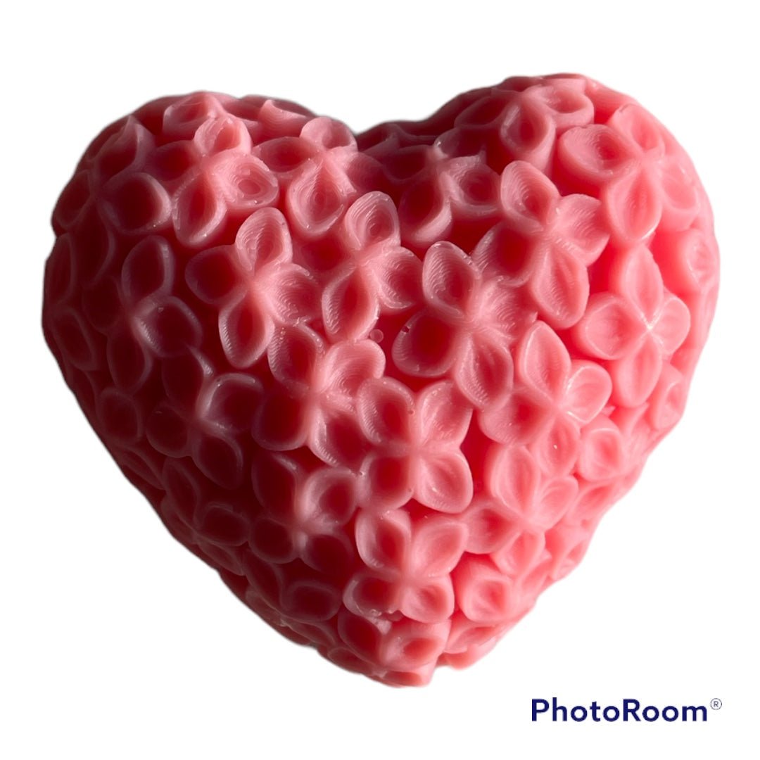 Valentine's Day Selection: Rosey Candles and Heart-shaped Wax Melt - AtelierCMXII